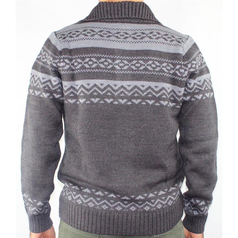 GOLF UOMO POLO BOTTONI LANA MADE IN ITALY MAGLIONE FANTASIA