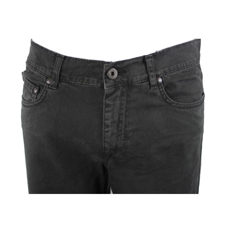 UOMO PANTALONE 5 TASCHE MADE IN ITALY VITA REGOLARE GAMBA DRITTA COTONE ELASTICIZZATO 4 STAGIONI
