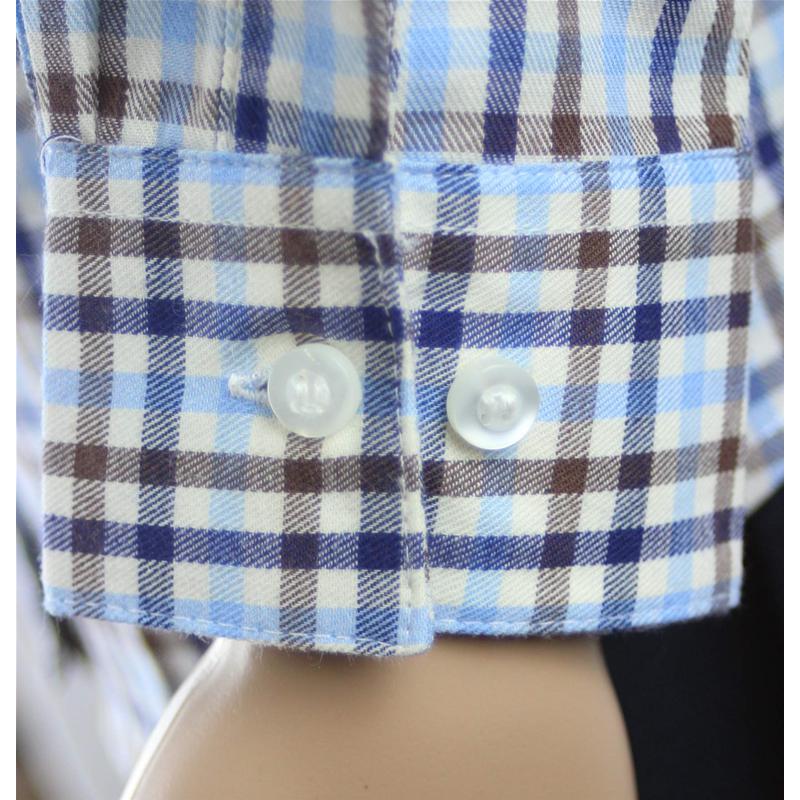 CAMICETTA FLANELLA DA DONNA 100% COTONE QUADRI TG.S-XXL VESTIBILITÀ CLASSICA 12