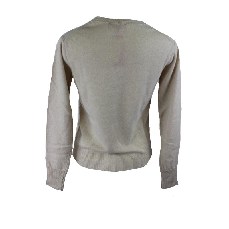 MAGLIA DONNA PURO CASHMERE GIROCOLLO MADE IN ITALY