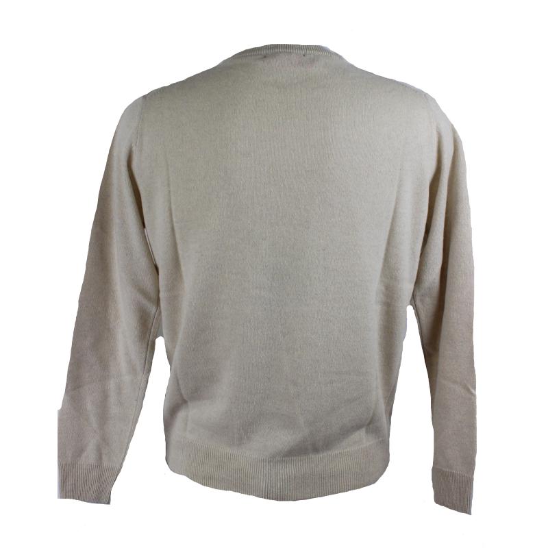 .GIROCOLLO UOMO 100% CASHMERE MADE IN ITALY PULLOVER GOLF PARICOLLO