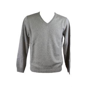 PULLOVER UOMO SCOLLO V PURO CASHMERE 100% MADE IN ITALY.GOLF V TG.M a TG.3XL