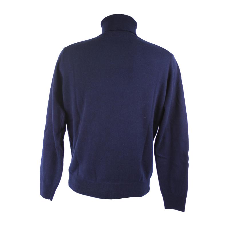 MAGLIA UOMO COLLO ALTO PURO CASHMERE 100% MADE IN ITALY GOLF CICLISTA