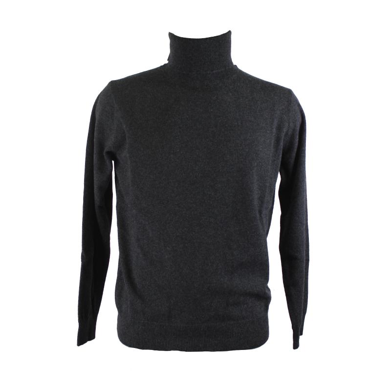 MAGLIA UOMO COLLO ALTO PURO CASHMERE 100% MADE IN ITALY GOLF CICLISTA