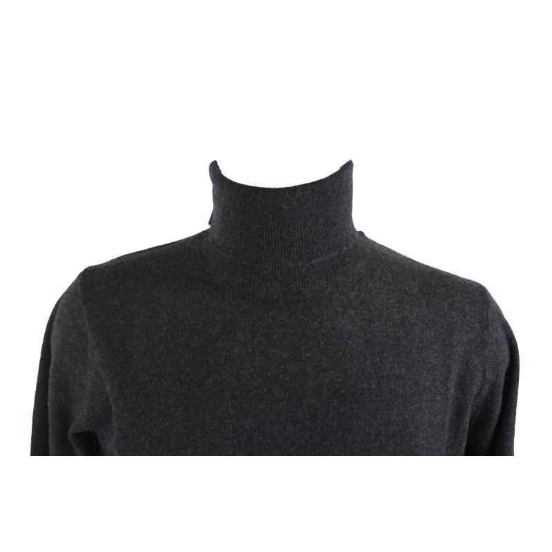 MAGLIA UOMO COLLO ALTO PURO CASHMERE 100% MADE IN ITALY GOLF CICLISTA