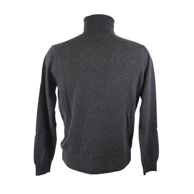 MAGLIA UOMO COLLO ALTO PURO CASHMERE 100% MADE IN ITALY GOLF CICLISTA