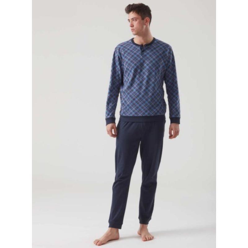 PIGIAMA UOMO RAGNO CALDO COTONE INTERLOCK SERAFINO ART.U524N1