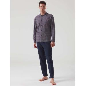 PIGIAMA UOMO RAGNO APERTO CALDO COTONE INTERLOCK ART.U533N7