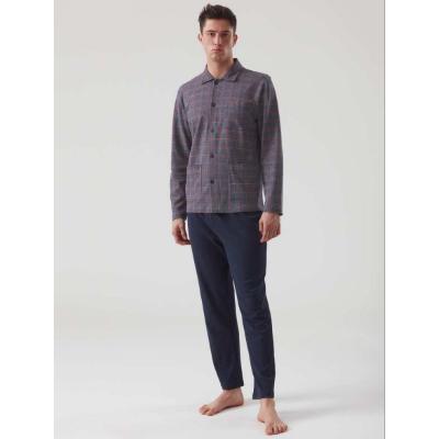PIGIAMA UOMO RAGNO APERTO CALDO COTONE INTERLOCK ART.U533N7