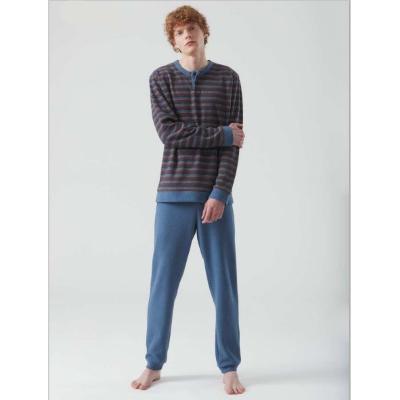 PIGIAMA UOMO RAGNO FELPA MISTO COTONE SERAFINO ART.U593N1 PUNTO MILANO