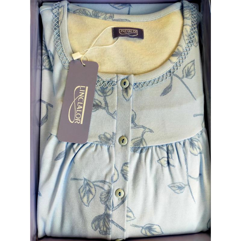 CAMICIA NOTTE LINCLALOR CALDO COTONE 100% COTONE MAGLINA TAGLIE FORTI E CALIBRATE FINO ALLA TG.64 ART.92759