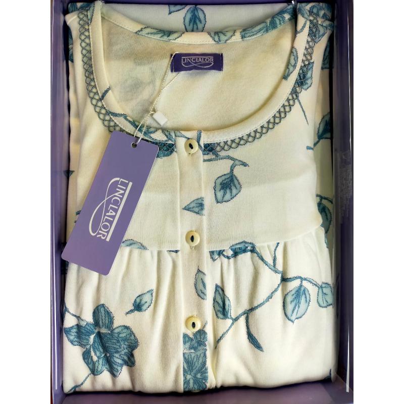 CAMICIA NOTTE LINCLALOR CALDO COTONE 100% COTONE MAGLINA TAGLIE FORTI E CALIBRATE FINO ALLA TG.64 ART.92759