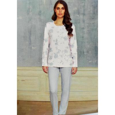 .PIGAMA DONNA LINCLALOR CALDO COTONE APERTO FINO TG.64 TAGLIE FORTI E CALIBRATE ART.92762 INTERLOCK