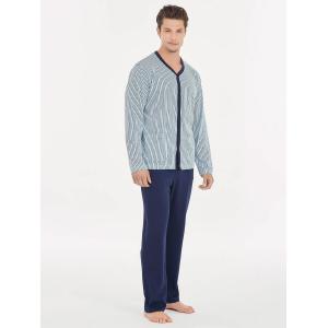 .PIGIAMA UOMO RAGNO APERTO 100% COTONE MAGLINA ART.U478N6