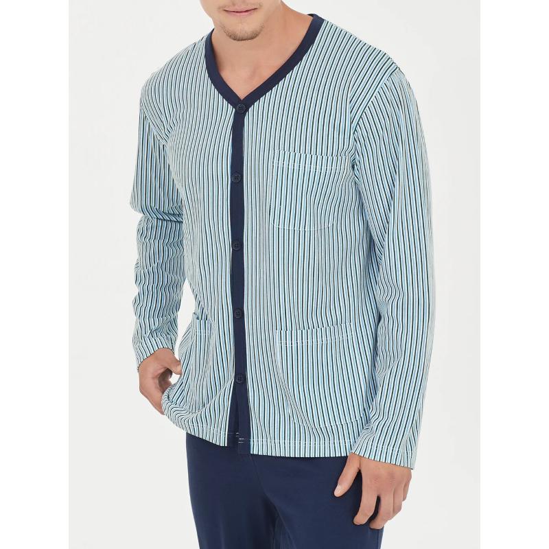 PIGIAMA UOMO RAGNO APERTO 100% COTONE MAGLINA ART.U478N6