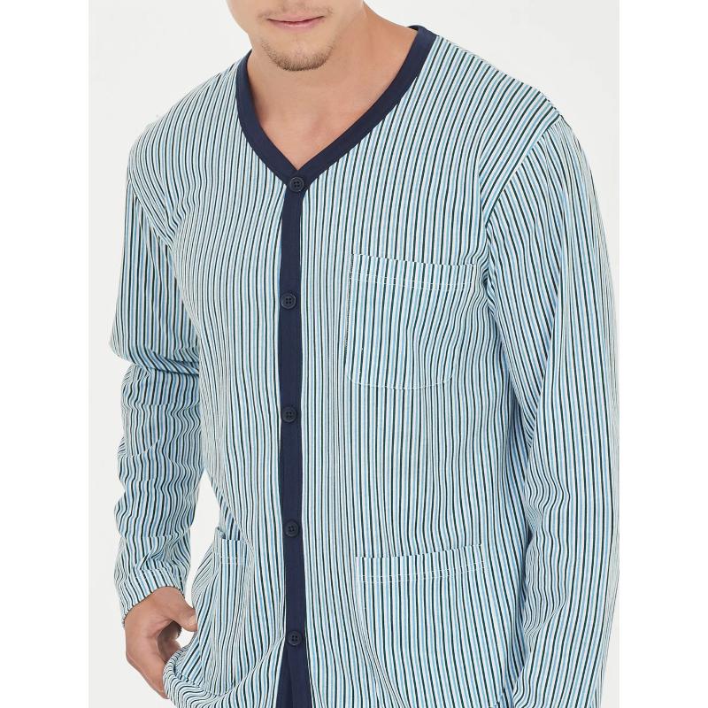 PIGIAMA UOMO RAGNO APERTO 100% COTONE MAGLINA ART.U478N6