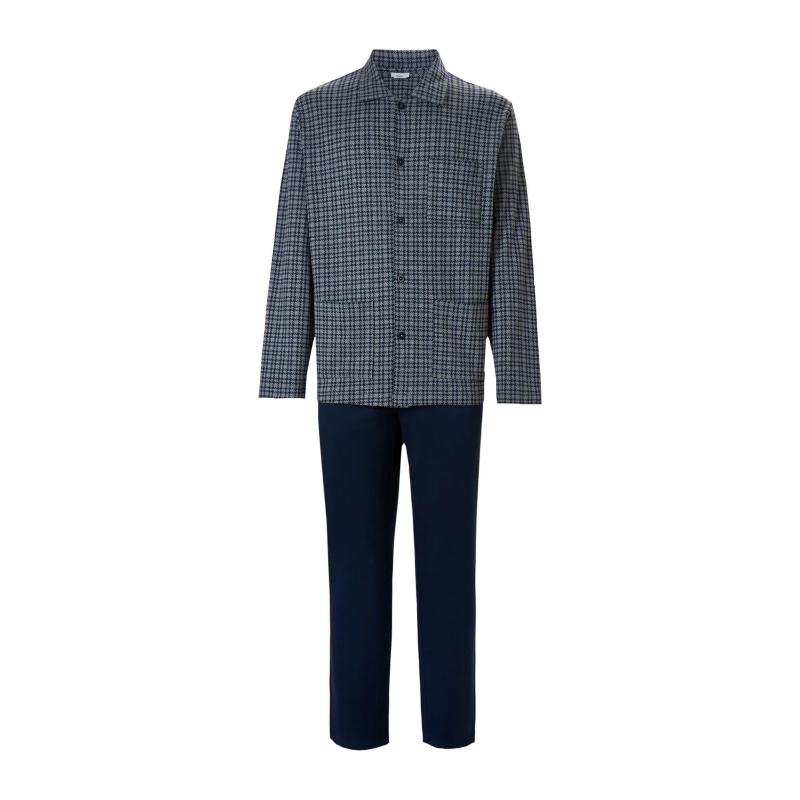 PIGIAMA UOMO RAGNO APERTO CALDO COTONE INTERLOCK ART.U553N7