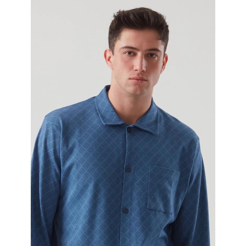PIGIAMA UOMO RAGNO APERTO CALDO COTONE INTERLOCK ART.U541N7