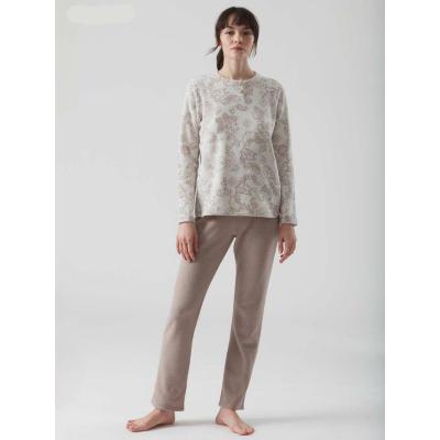 PIGIAMA DONNA RAGNO FELPA MISTO COTONE PUNTO MILANO SERAFINO ART.DF13N1