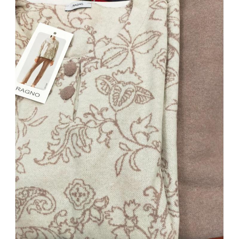 PIGIAMA DONNA RAGNO FELPA MISTO COTONE PUNTO MILANO SERAFINO ART.DF13N1
