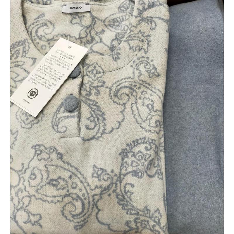PIGIAMA DONNA RAGNO FELPA MISTO COTONE PUNTO MILANO SERAFINO ART.DF13N1