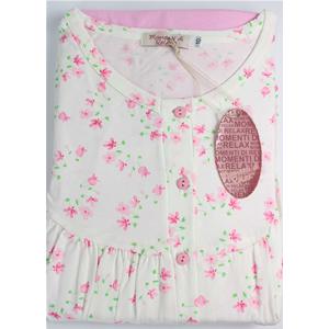 PIGIAMA DONNA MAXI TAGLIE FORTI CALIBRATO COTONE 100%MADE IN ITALY APERTO TG 10