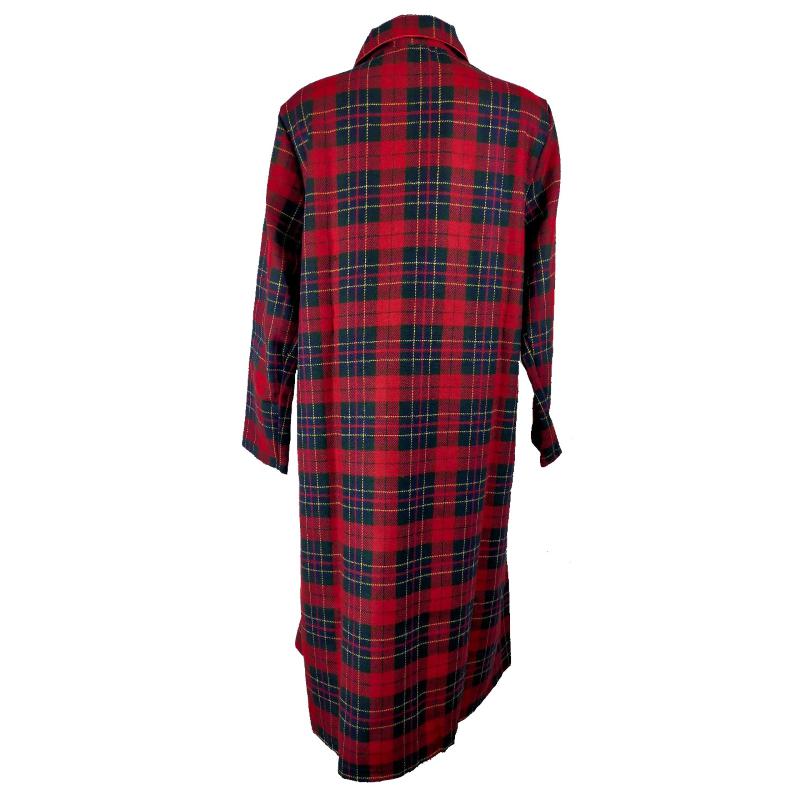 .VESTAGLIA DONNA MISTO LANA MADE IN ITALY BOTTONI COLLETTO SCOZZESE ART. CELIDE