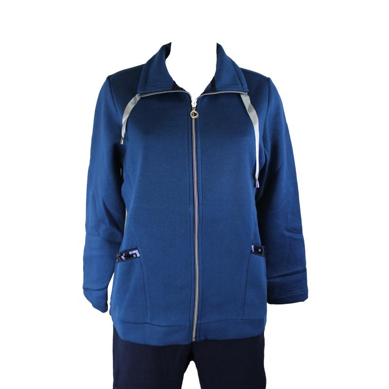 .TUTA DONNA CAMPAGNOLO FELPATA APERTA CERNIERA CON TASCHE ART.8Q76131