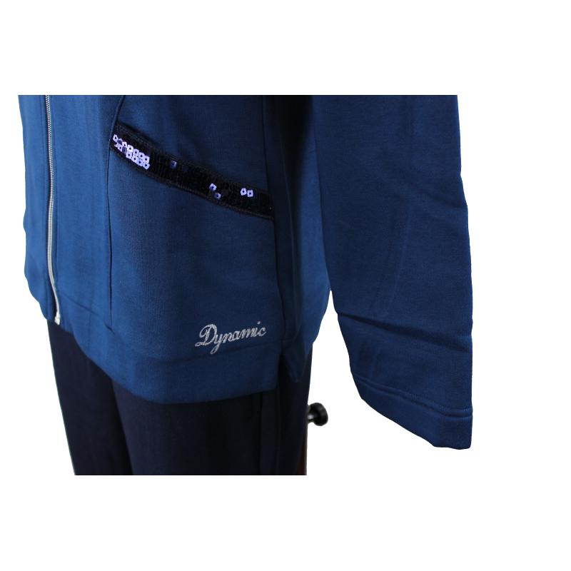 .TUTA DONNA CAMPAGNOLO FELPATA APERTA CERNIERA CON TASCHE ART.8Q76131