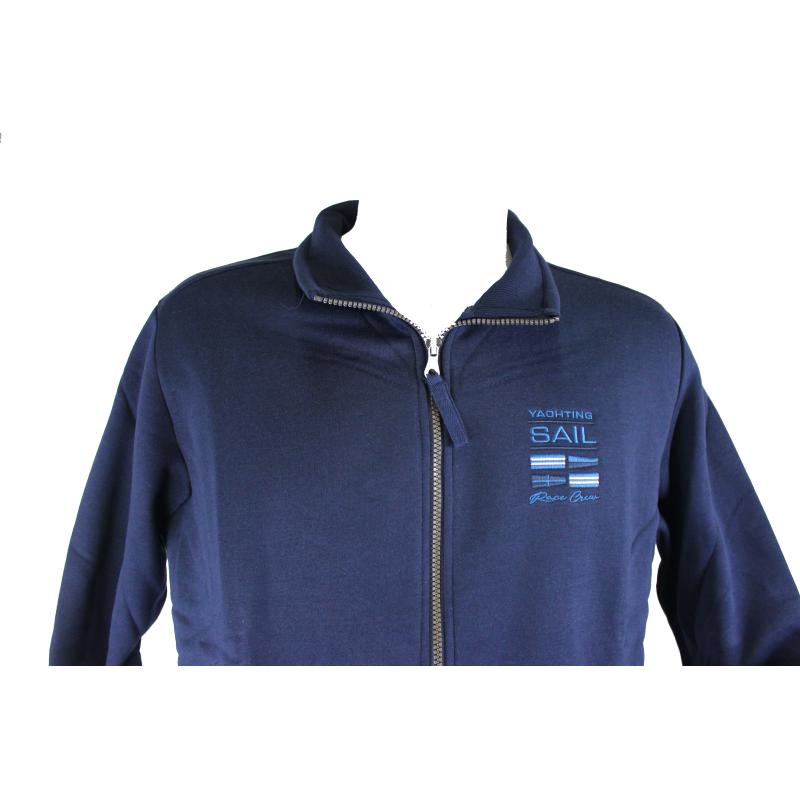TUTA UOMO CAMPAGNOLO FELPATA CONFORMATA APERTA CERNIERA E TASCHE TG.56-64 ART.8Q78150