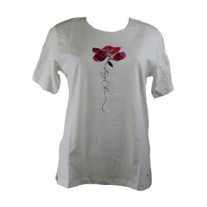 .MAGLIETTA DONNA CAMPAGNOLO MANICA CORTA 100% COTONE ART.2K7836 PANNA