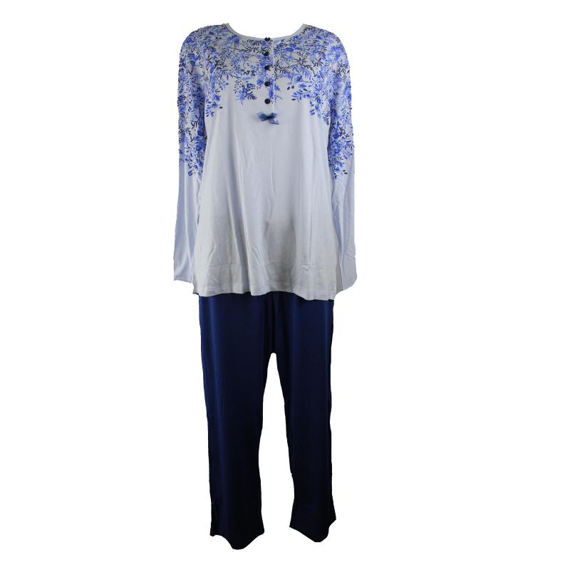 .PIGIAMA DONNA RAGNO COTONE MODAL MAGLINA ART.DG14N1 SERAFINO