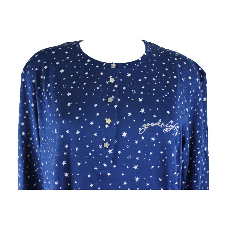.PIGIAMA DONNA RAGNO PURO COTONE MAGLINA ART.DF96N1 SERAFINO