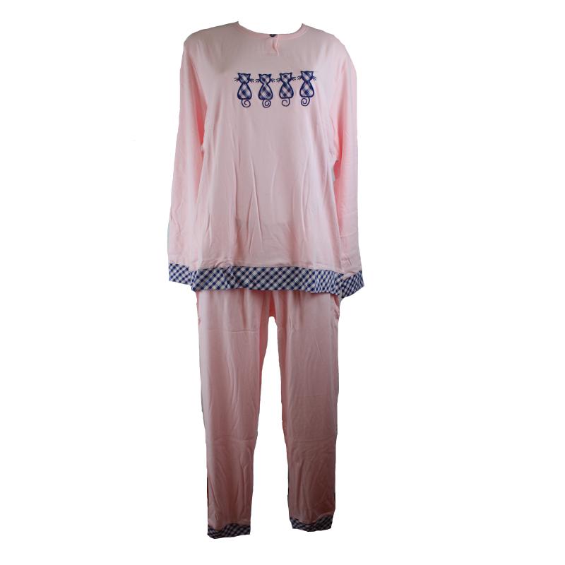 .PIGIAMA DONNA RAGNO PURO COTONE MAGLINA ART.DF97NP SERAFINO