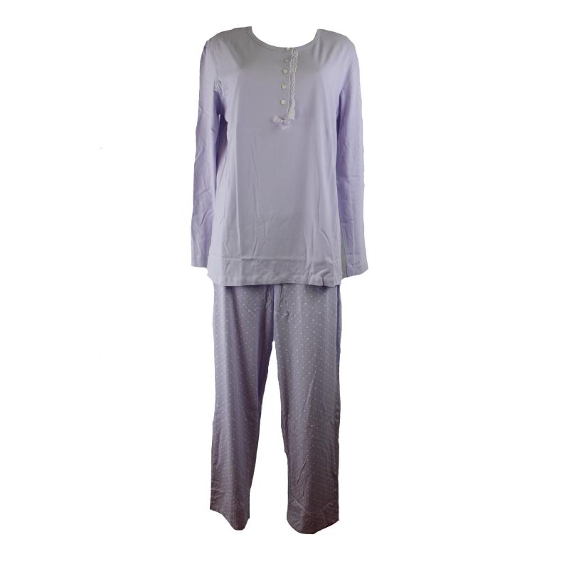 .PIGIAMA DONNA RAGNO PURO COTONE MAGLINA ART.DG23N1 SERAFINO