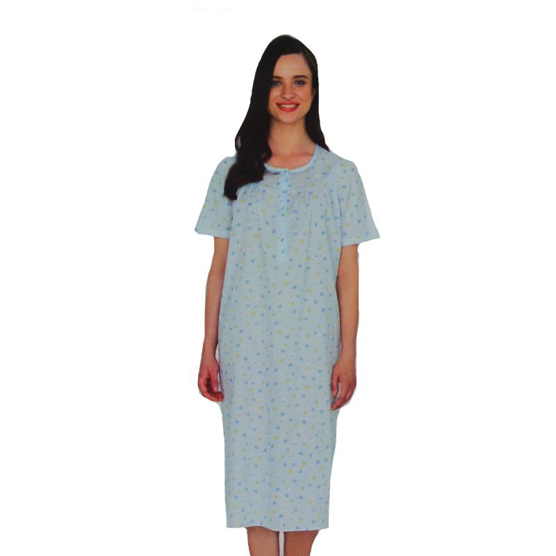 .CAMICIA NOTTE LINCLALOR IN STOFFA MANICA CORTA 100% COTONE MANICA RAGLAN SERAFINO ART.30825