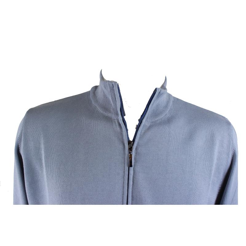 .GIACCA UOMO ZIP PURO COTONE CERNIERA MADE IN ITALY FINO A 7XL