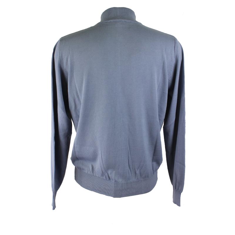 .GIACCA UOMO ZIP PURO COTONE CERNIERA MADE IN ITALY FINO A 7XL