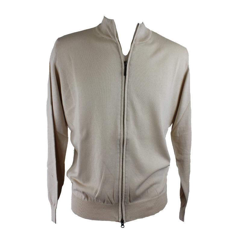 .GIACCA UOMO ZIP PURO COTONE CERNIERA MADE IN ITALY FINO A 7XL