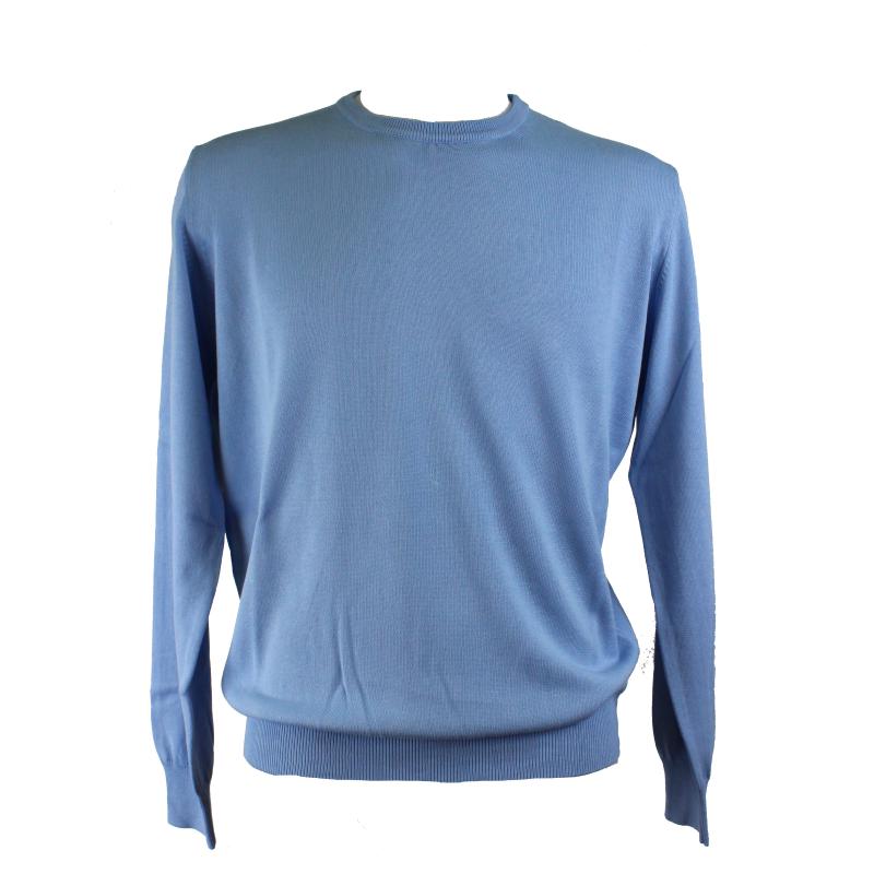 .GOLF UOMO GIROCOLLO PURO COTONE MADE IN ITALY FINO ALLA TG.7XL 3 COLORI