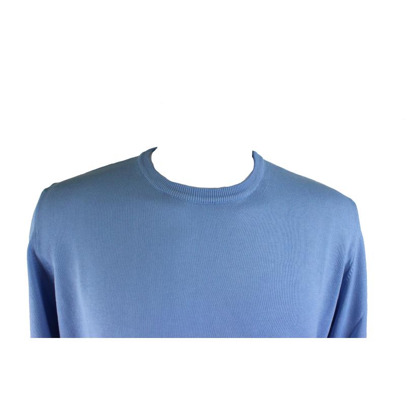.GOLF UOMO GIROCOLLO PURO COTONE MADE IN ITALY FINO ALLA TG.7XL 3 COLORI