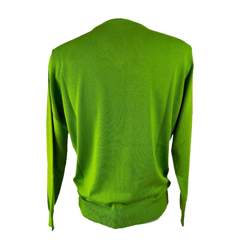 GOLF UOMO PURO COTONE SCOLLO V MADE IN ITALY FINO ALLA TG.7XL