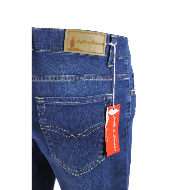 UOMO JEANS LEGGERO MADE IN ITALY VITA REGOLARE GAMBA DRITTA ELASTICIZZATO ART.ORBETELLO