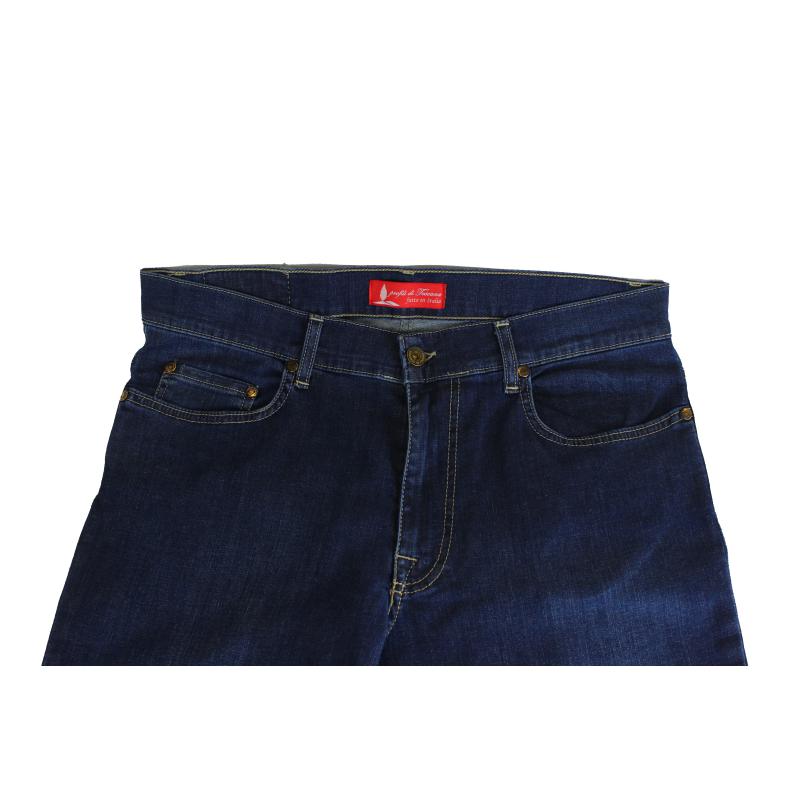 UOMO JEANS LEGGERO MADE IN ITALY VITA REGOLARE GAMBA DRITTA ELASTICIZZATO ART.ORBETELLO