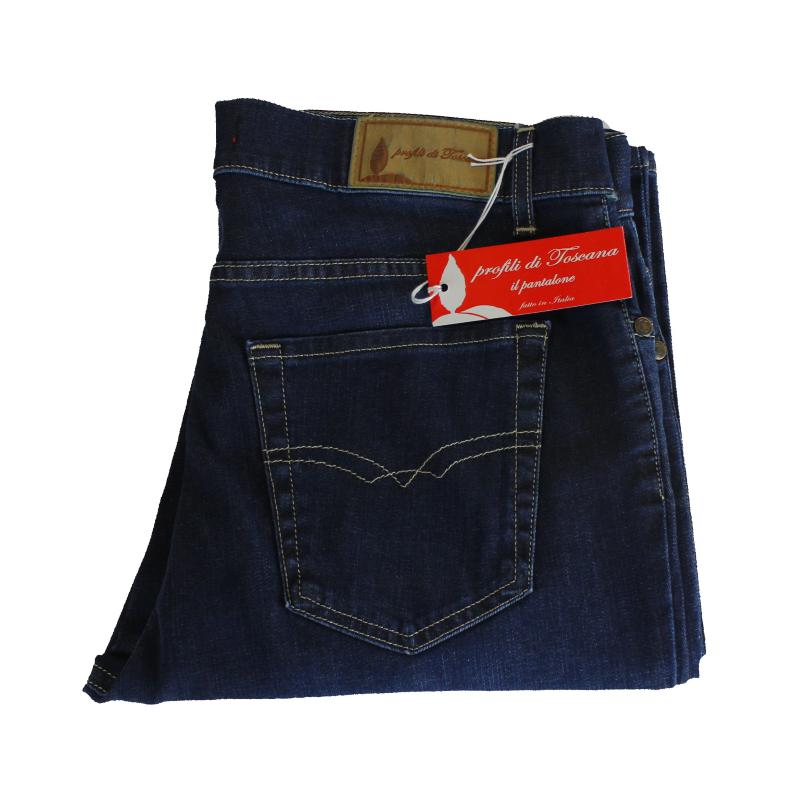 UOMO JEANS LEGGERO MADE IN ITALY VITA REGOLARE GAMBA DRITTA ELASTICIZZATO ART.ORBETELLO