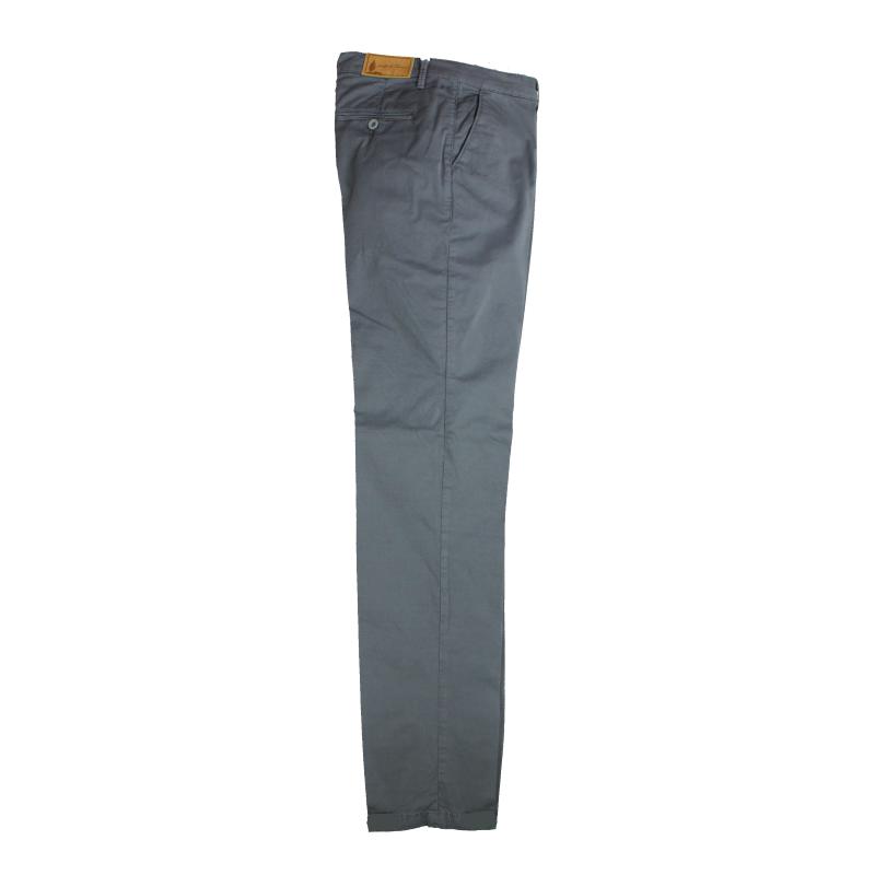UOMO PANTALONE CHINO MADE IN ITALY VITA REGOLARE GAMBA DRITTA COTONE ELASTICIZZATO LEGGERO ART.FOLLONICA