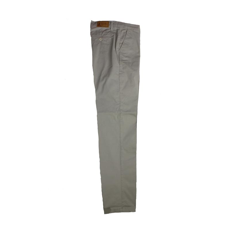 UOMO PANTALONE CHINO MADE IN ITALY VITA REGOLARE GAMBA DRITTA COTONE ELASTICIZZATO LEGGERO ART.FOLLONICA
