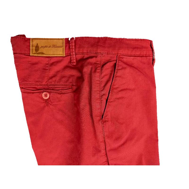UOMO PANTALONE CHINO MADE IN ITALY VITA REGOLARE GAMBA DRITTA COTONE ELASTICIZZATO LEGGERO ART.FOLLONICA