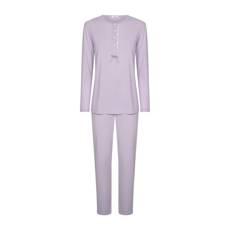.PIGIAMA DONNA RAGNO PURO COTONE MAGLINA ART.DG23N1 SERAFINO