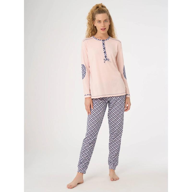 .PIGIAMA DONNA RAGNO PURO COTONE MAGLINA ART.DF97N1 SERAFINO
